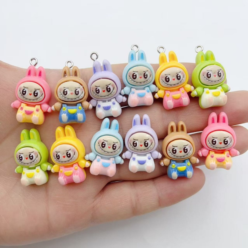 Jewelry & Watches Sp Zo O - 10Pcs Kawaii Rabbit Strawberry House Resin