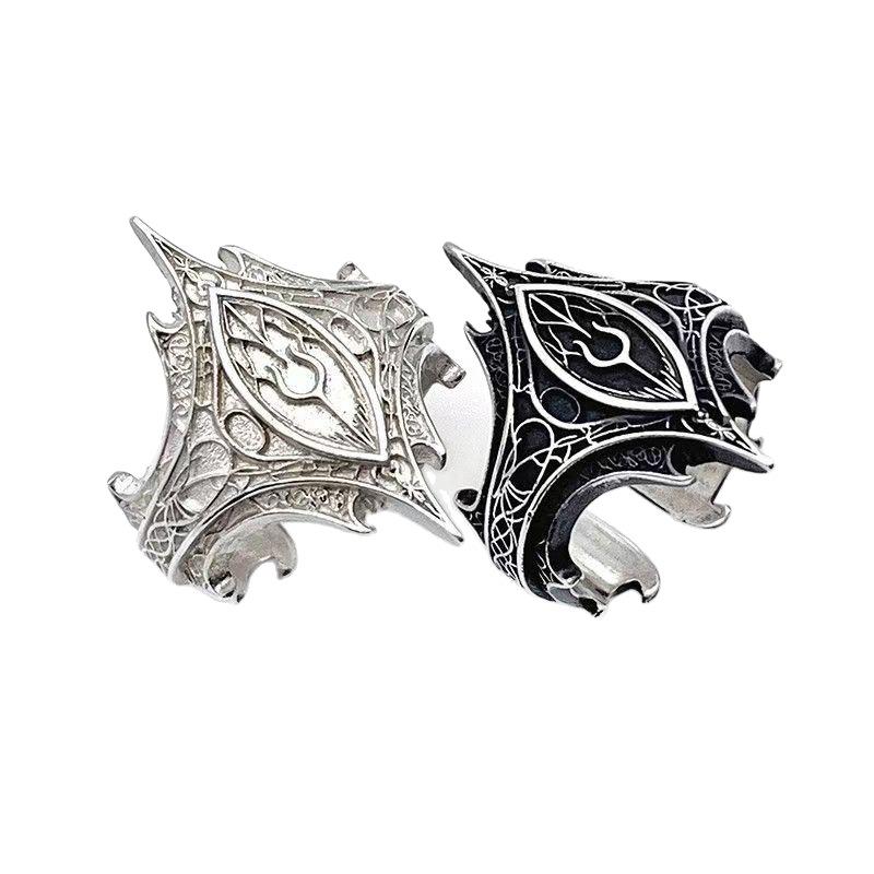 Gothic Skull Ring - Personalized Vintage Irregular Pattern Gothic Style