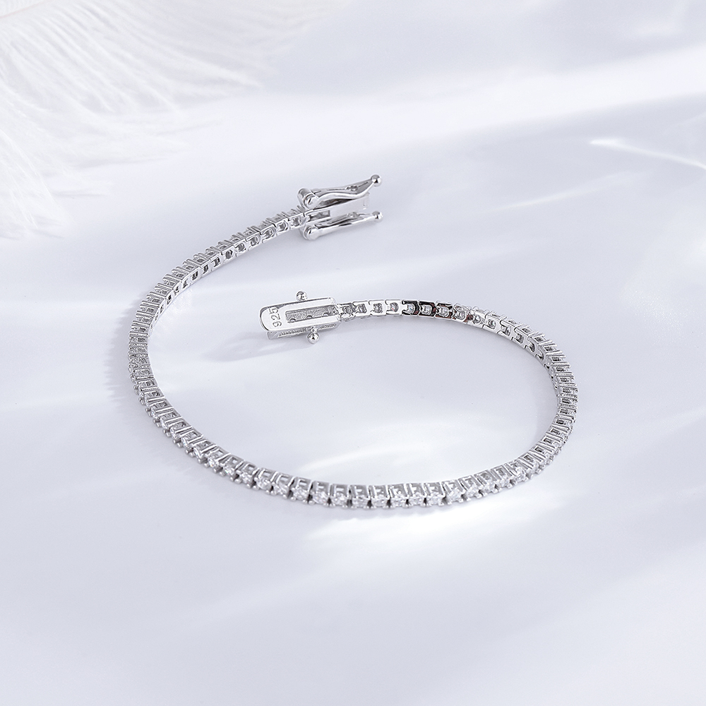 YLMyself 925 Sterling Silver T - Tennis Bracelet Cubic 评论和价格