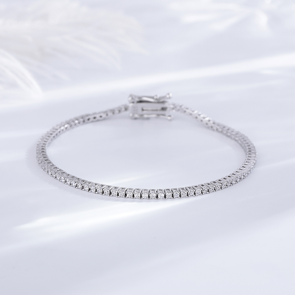 YLMyself 925 Sterling Silver T - Tennis Bracelet Cubic 评论和价格