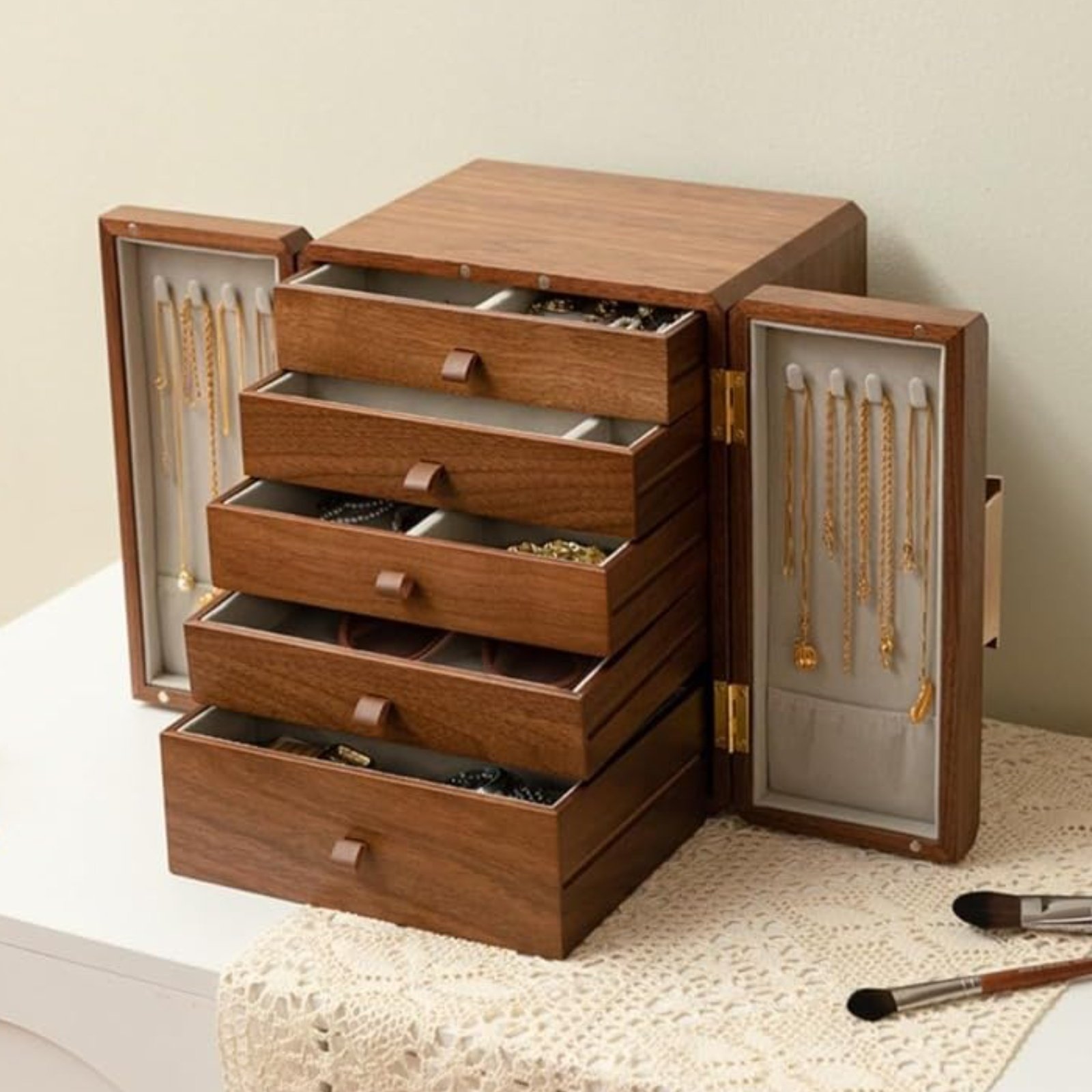 Wooden Jewelry Box New Chinese - Jewelry & Watches Sp Zo O 评论和价格
