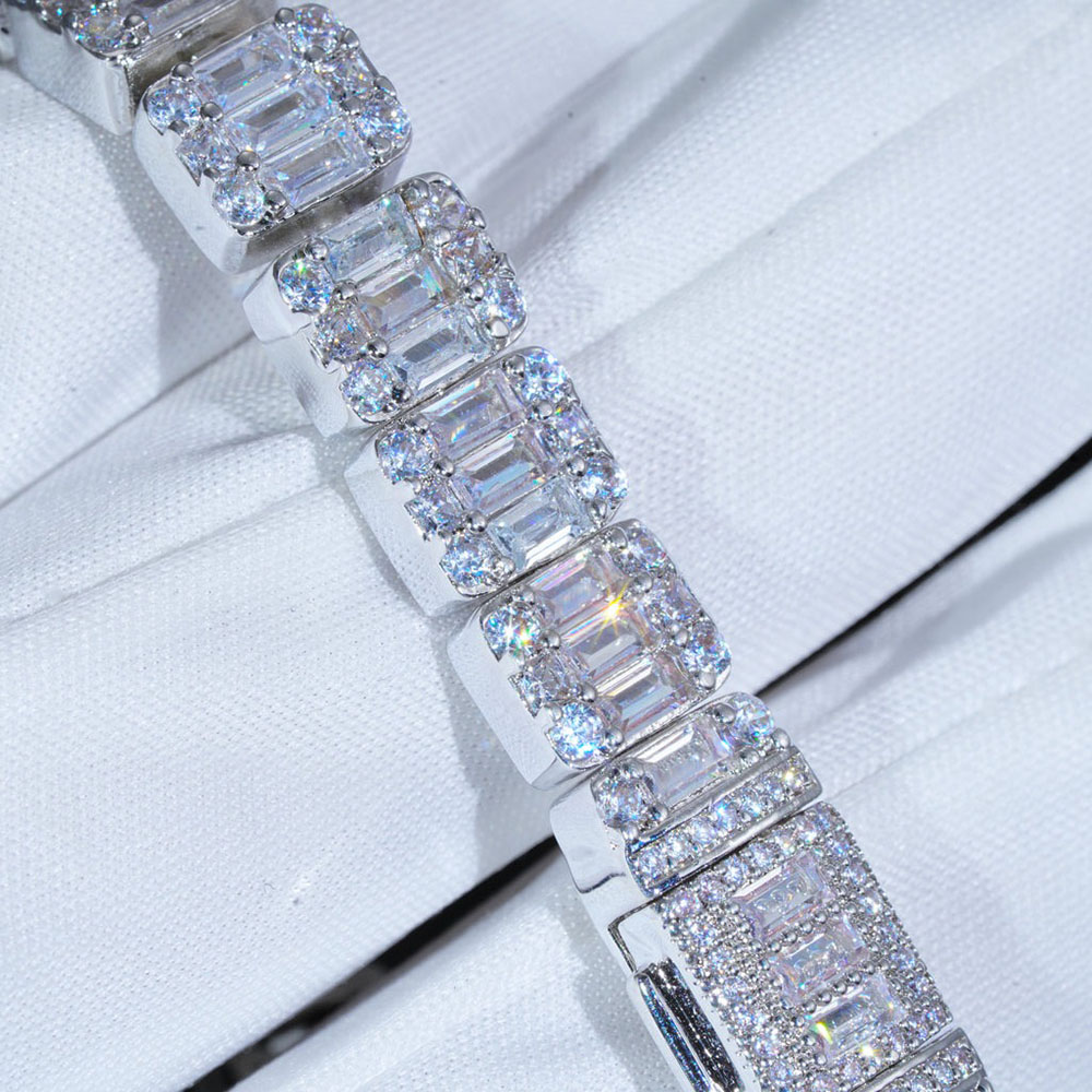NY 8mm Cluster Tennis Bracelet - Tennis Bracelet Cubic 评论和价格