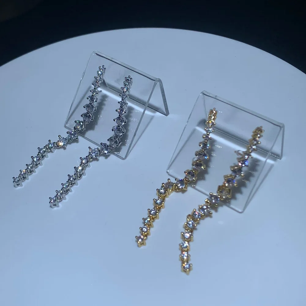 Dangle Tassel Tennis Chain Dro - Tennis Bracelet Cubic 评论和价格