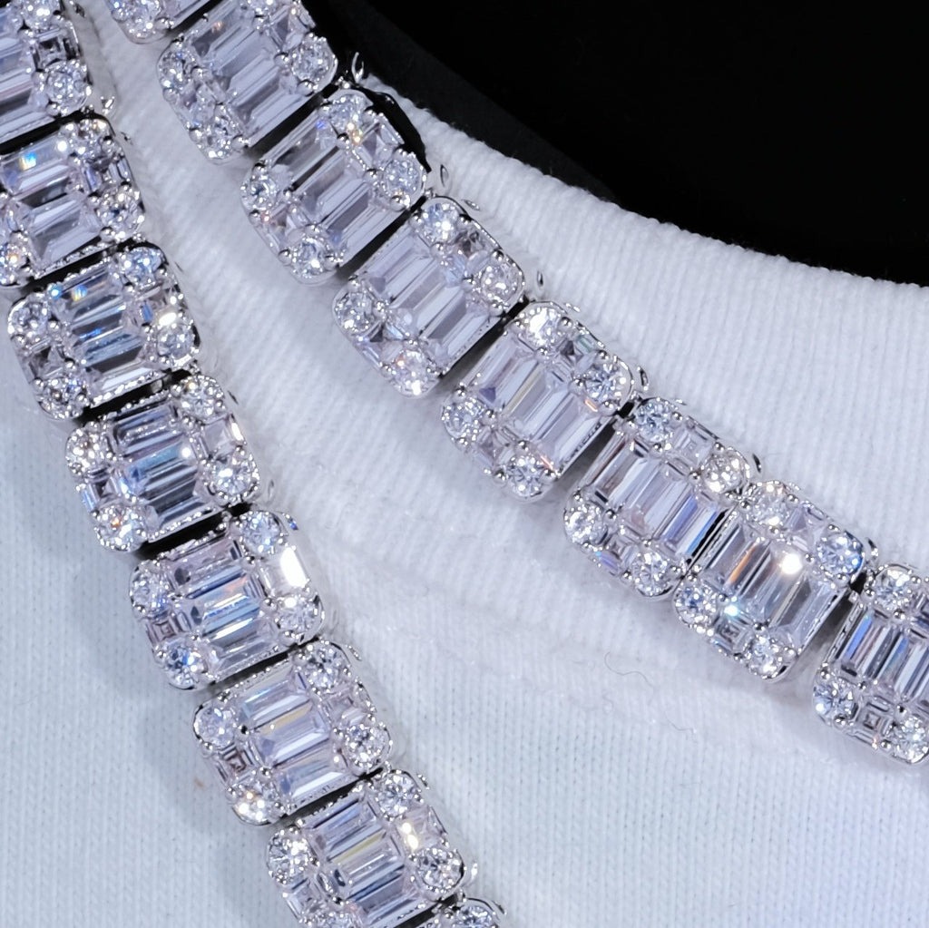 Custom 8mm Iced Square Tennis  - Tennis Bracelet Cubic 评论和价格