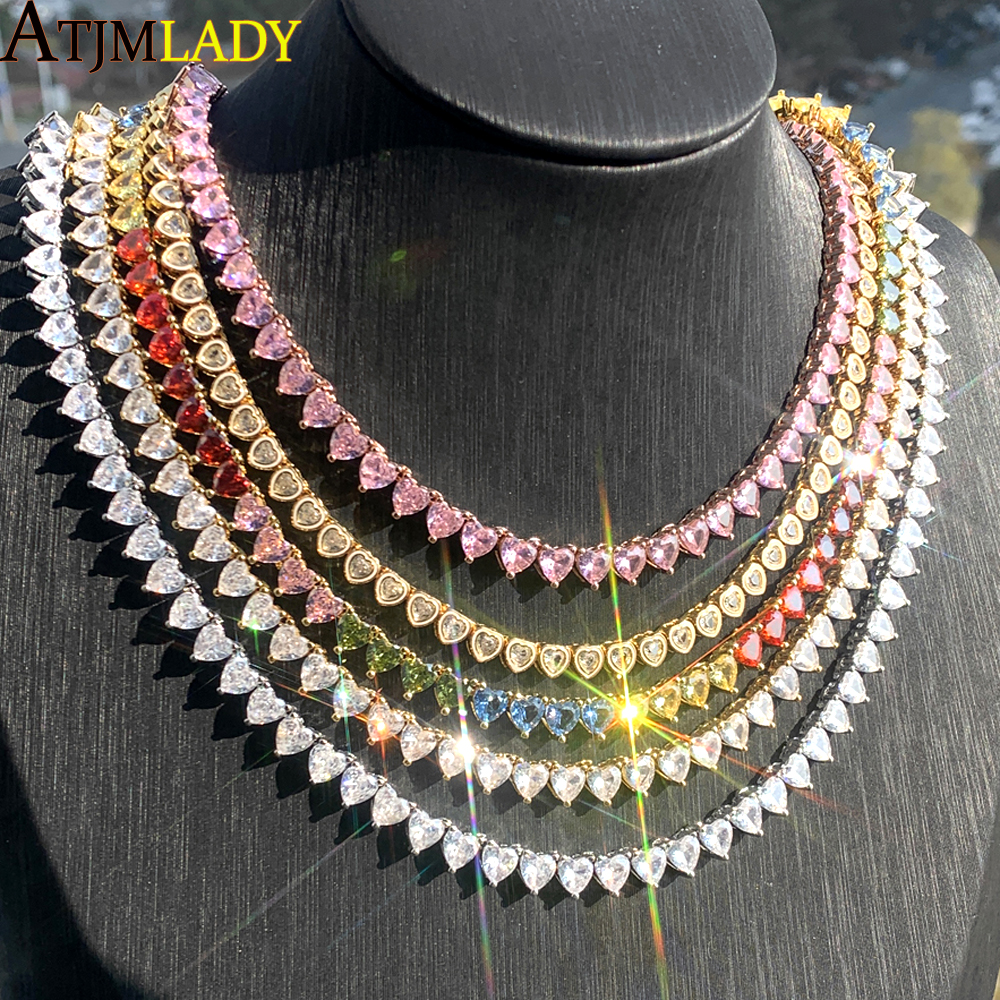 Wholesale 5A Heart Shaped Iced - Tennis Bracelet Cubic 评论和价格