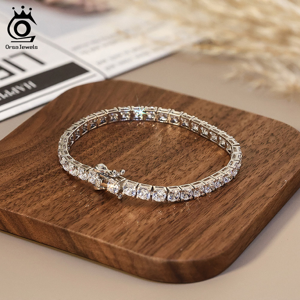 ORSA JEWELS 2mm 3mm 4mm 5A Cub - Tennis Bracelet Cubic 评论和价格
