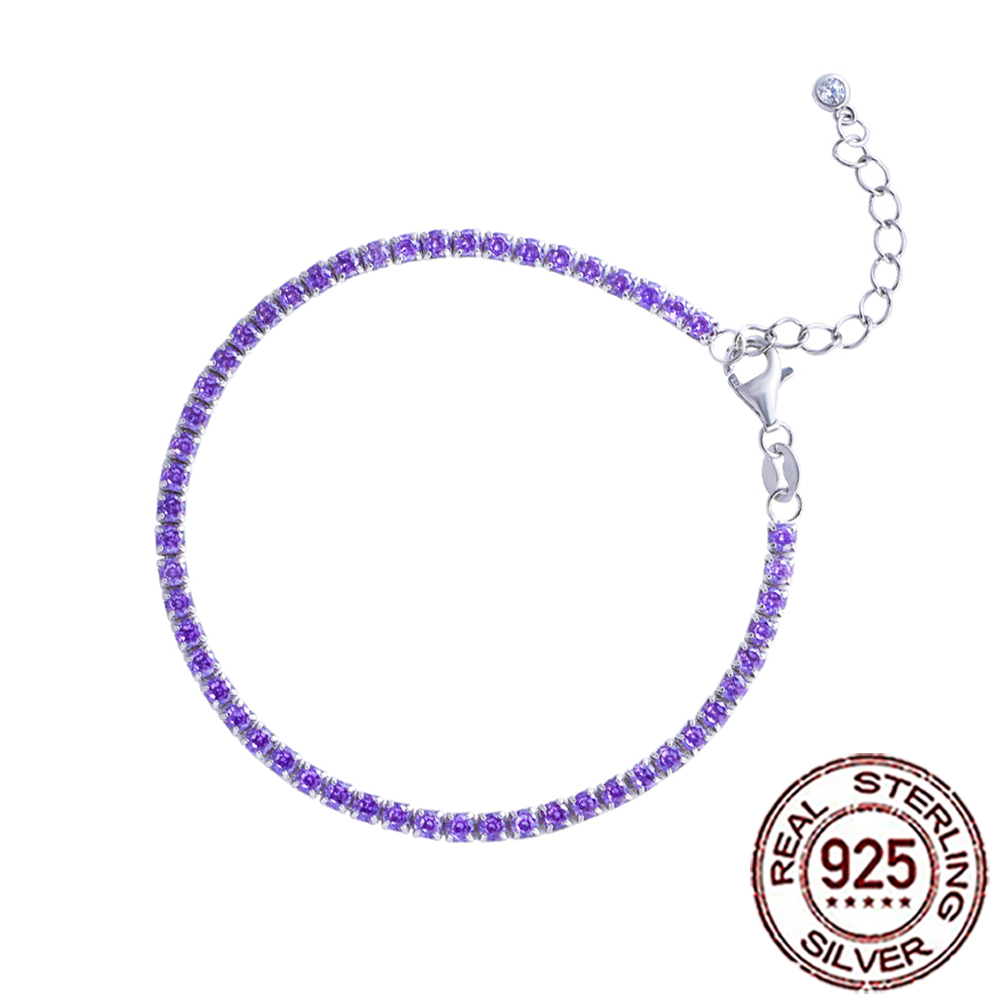 CWWZircons 100% 925 Sterling S - Tennis Bracelet Cubic 评论和价格