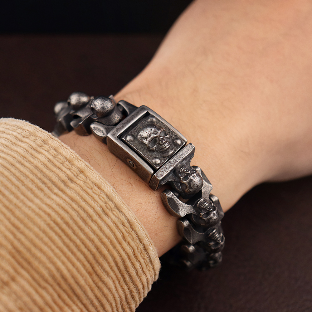 Vintage Men's Domineering Skul - Gothic Skull Ring 评论和价格