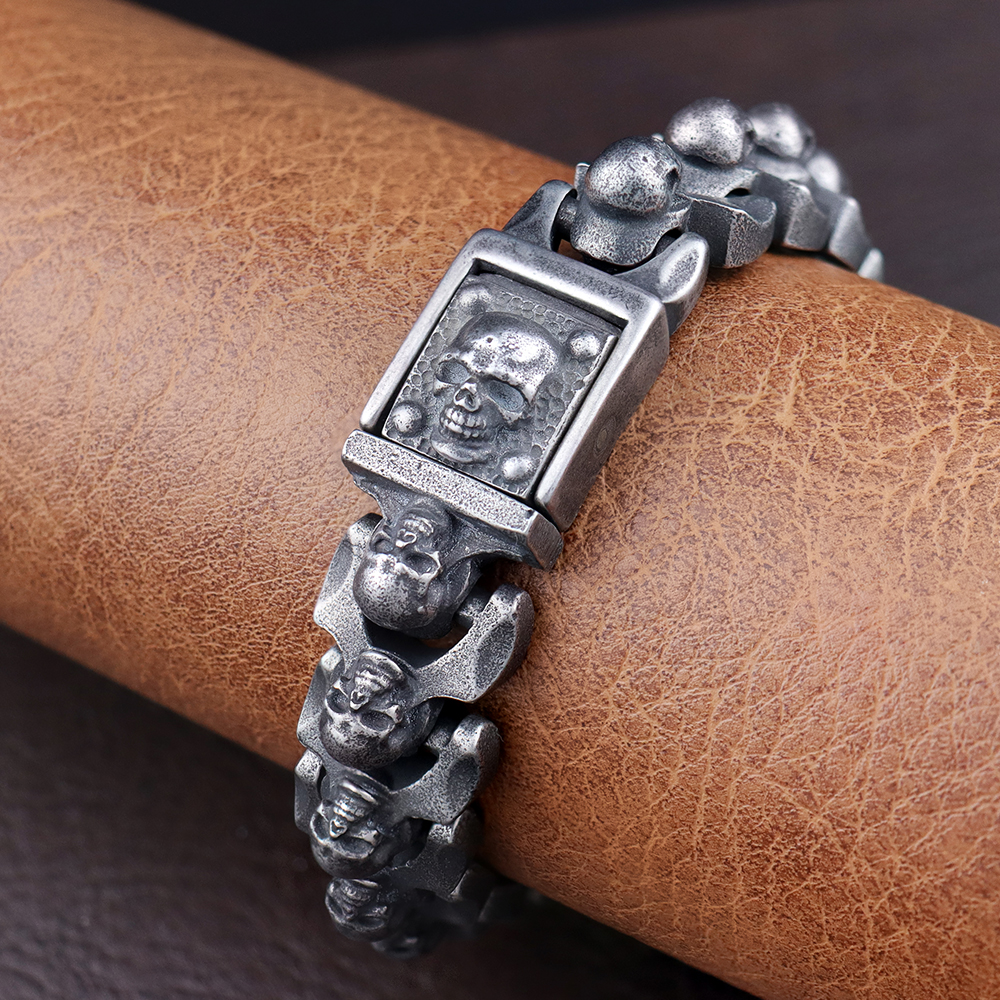 Vintage Men's Domineering Skul - Gothic Skull Ring 评论和价格