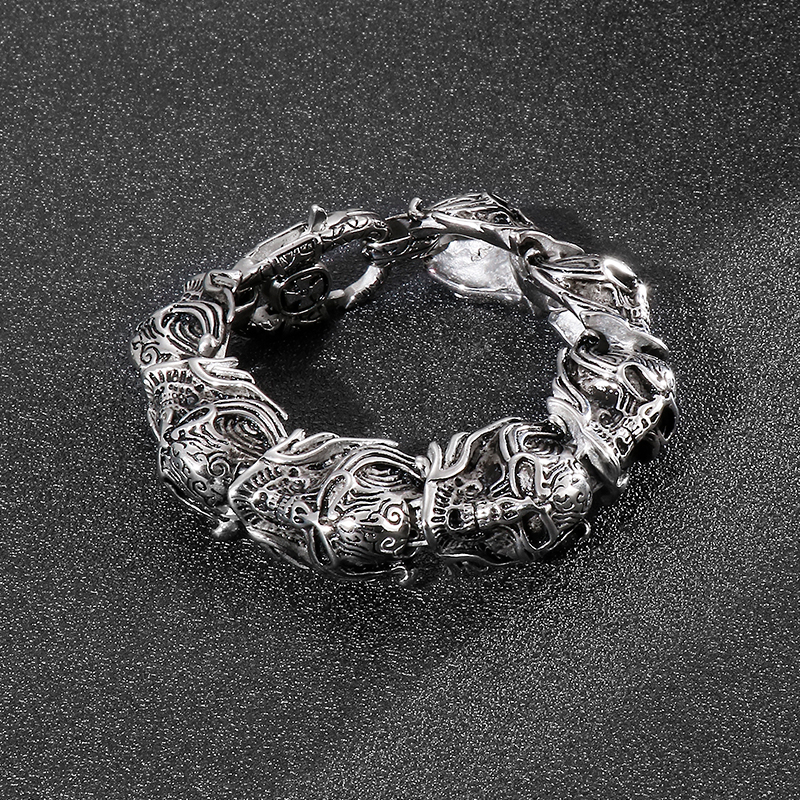 Fongten Gothic 20cm Bracelet f - Gothic Skull Ring 评论和价格