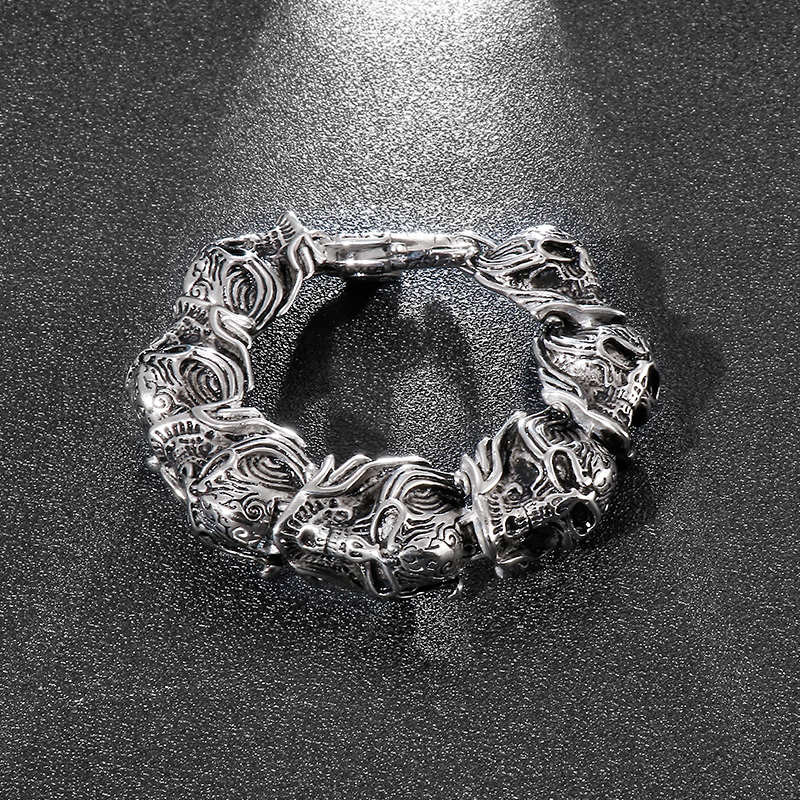 Fongten Gothic 20cm Bracelet f - Gothic Skull Ring 评论和价格