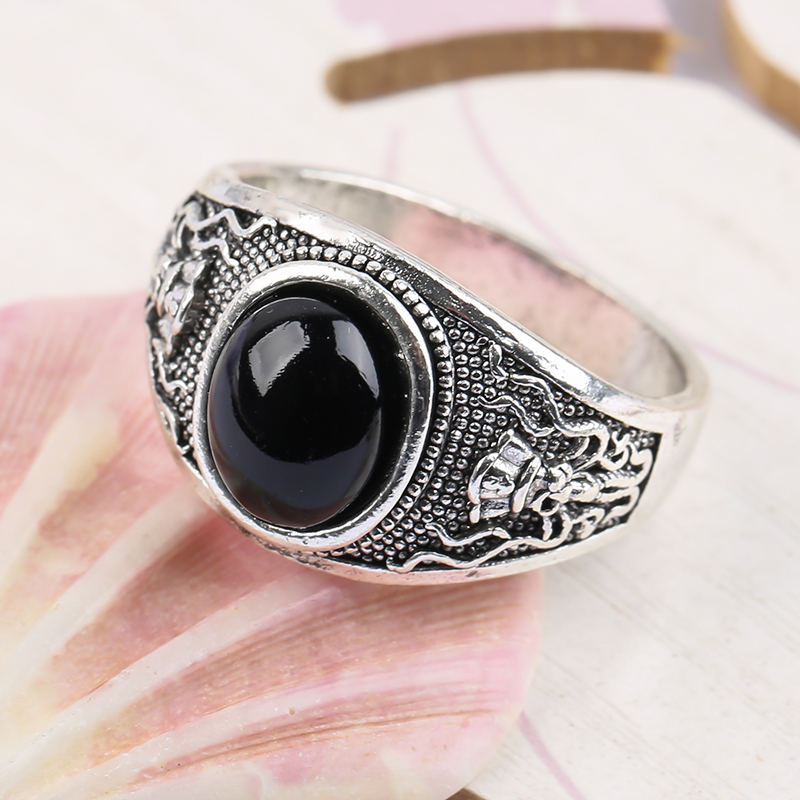 Nonoyes Fashion Men's Black Sk - Gothic Skull Ring 评论和价格