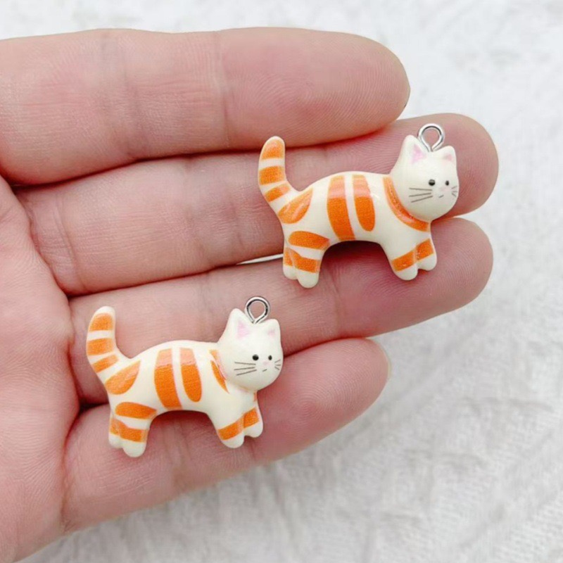 10pcs resin cartoon cat animal - Jewelry & Watches Sp Zo O 评论和价格