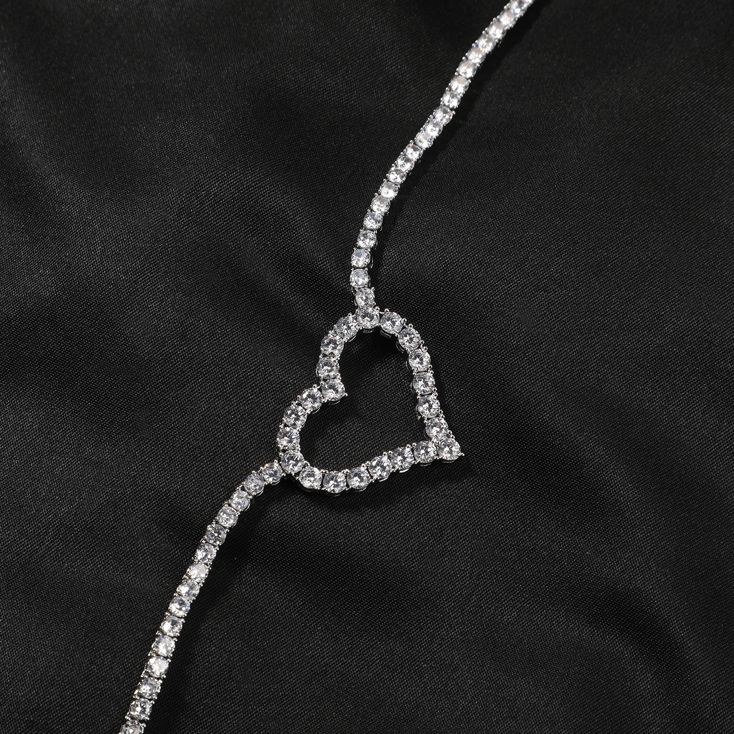 Uwin 3mm Tennis Chain With Lov - Tennis Bracelet Cubic 评论和价格