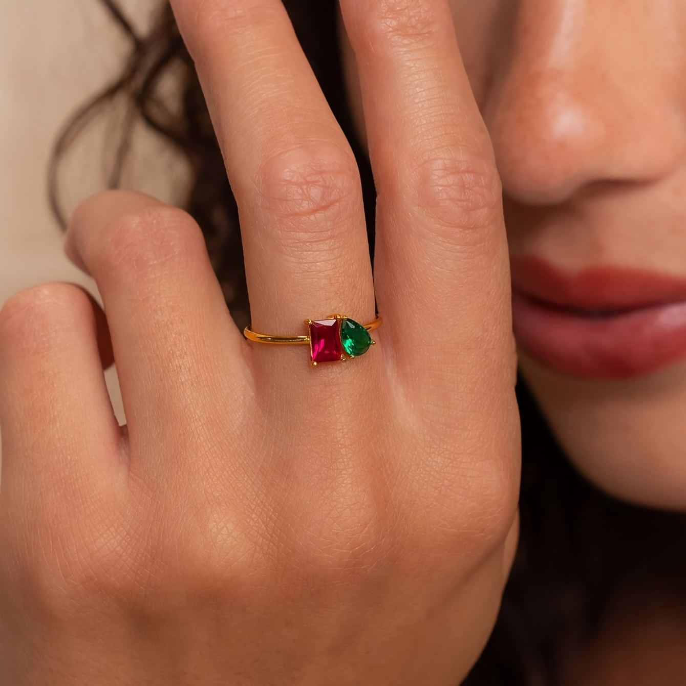 Trendy Zircon 12 Month Birthst - Birthstone Ring Set 评论和价格