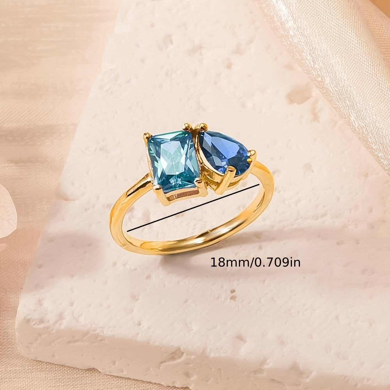 Trendy Zircon 12 Month Birthst - Birthstone Ring Set 评论和价格