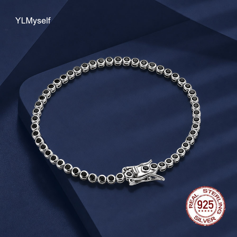 2mm Black Cubic Zirconia Tenni - Tennis Bracelet Cubic 评论和价格
