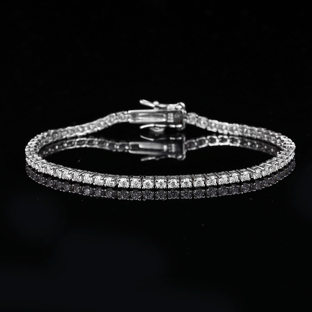 YLMyself Pure 925 Silver Tenni - Tennis Bracelet Cubic 评论和价格