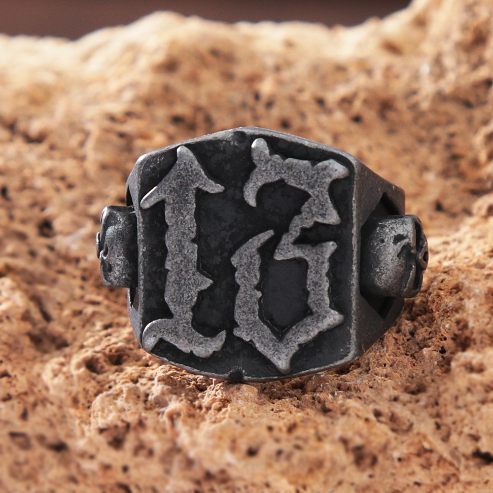 Gothic Black 13 Skull Ring Men - Gothic Skull Ring 评论和价格